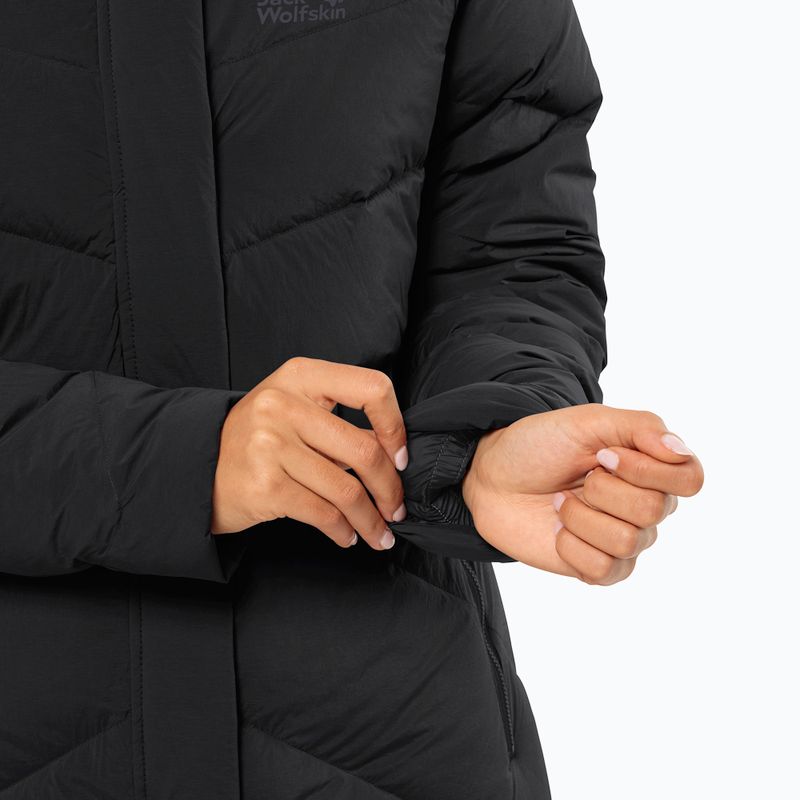 Women's down coat Jack Wolfskin Marienplatz Coat black 5