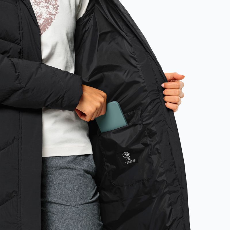 Women's down coat Jack Wolfskin Marienplatz Coat black 6