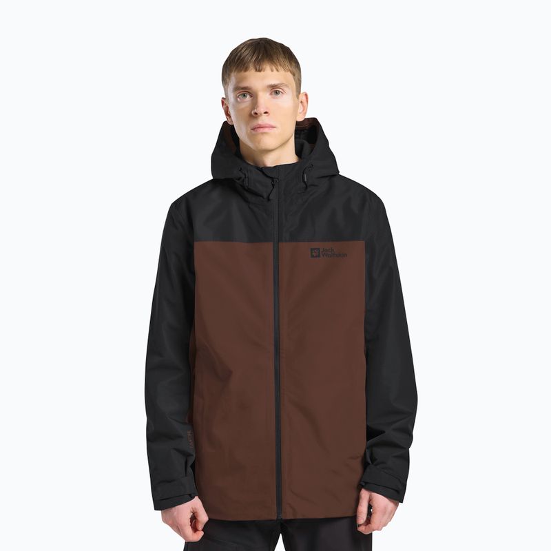 Men's 3-in-1 Jacket Jack Wolfskin Taubenberg 3In1 hot choc