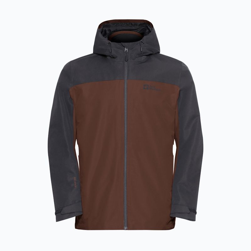 Men's 3-in-1 Jacket Jack Wolfskin Taubenberg 3In1 hot choc 10