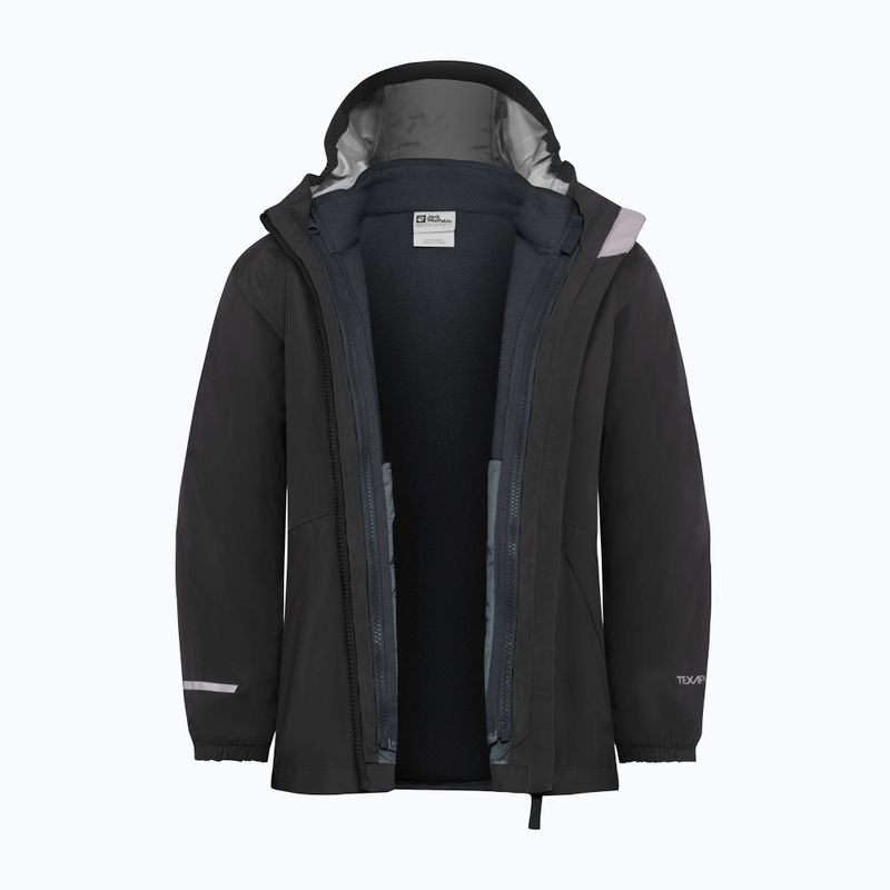 Children's 3in1 jacket Jack Wolfskin Iceland 3IN1 black 4