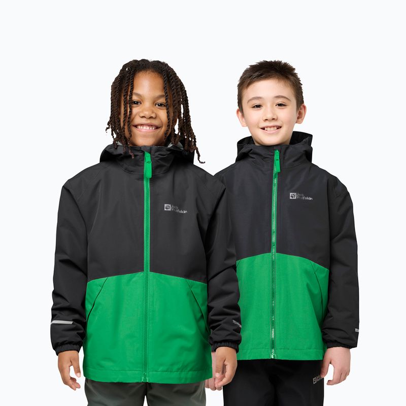 Children's 3in1 jacket Jack Wolfskin Iceland 3IN1 mystic green 7