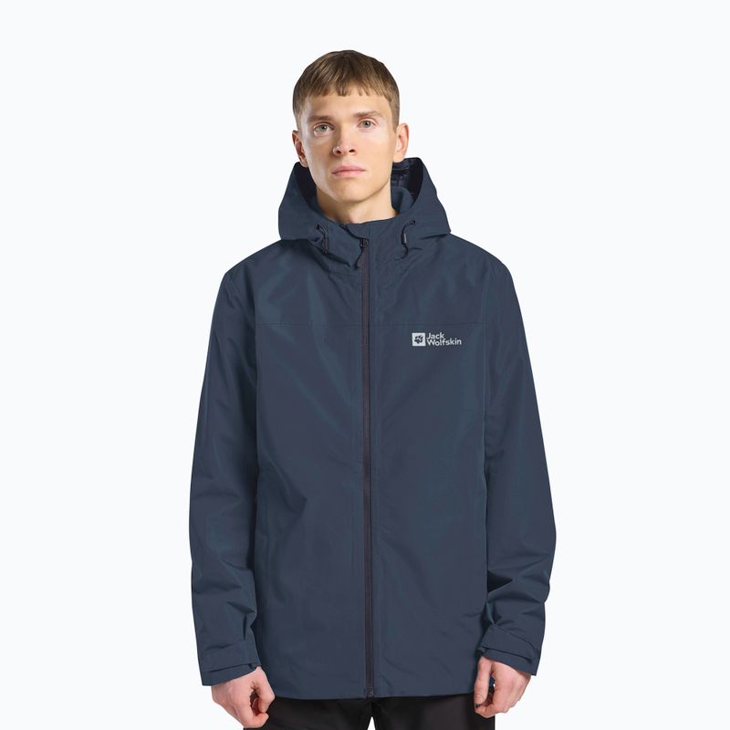 Men's 3-in-1 jacket Jack Wolfskin Taubenberg 3In1 midnight sky