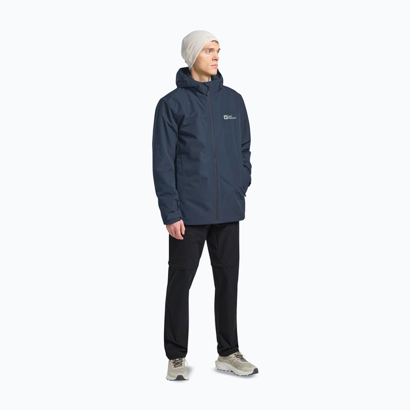 Men's 3-in-1 jacket Jack Wolfskin Taubenberg 3In1 midnight sky 2