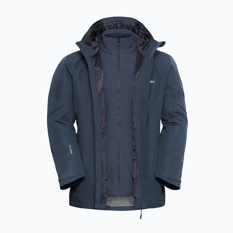 Men's 3-in-1 jacket Jack Wolfskin Taubenberg 3In1 midnight sky 12