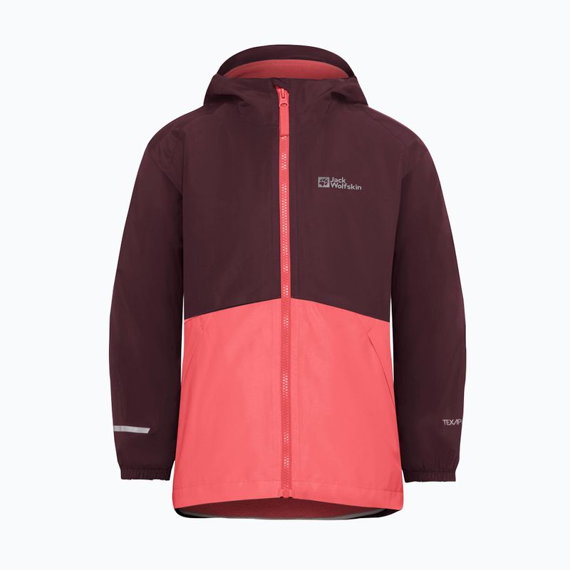 Children's 3in1 jacket Jack Wolfskin Iceland 3IN1 sunset coral