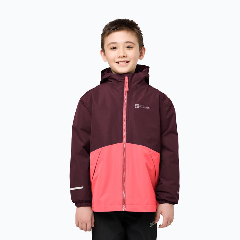 Children's 3in1 jacket Jack Wolfskin Iceland 3IN1 sunset coral 13