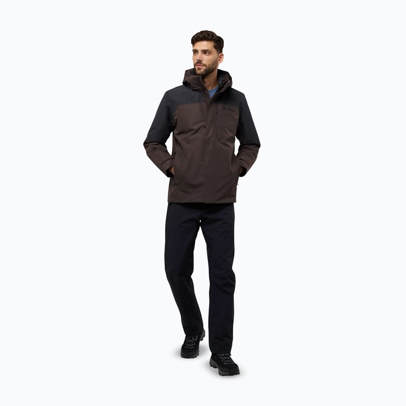 Men's 3in1 jacket Jack Wolfskin Romberg 3In1 peat 2