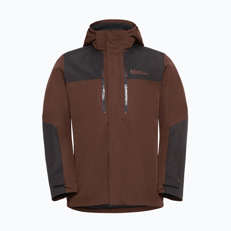 Men's 3in1 jacket Jack Wolfskin Jasper 3In1 hot choc 19