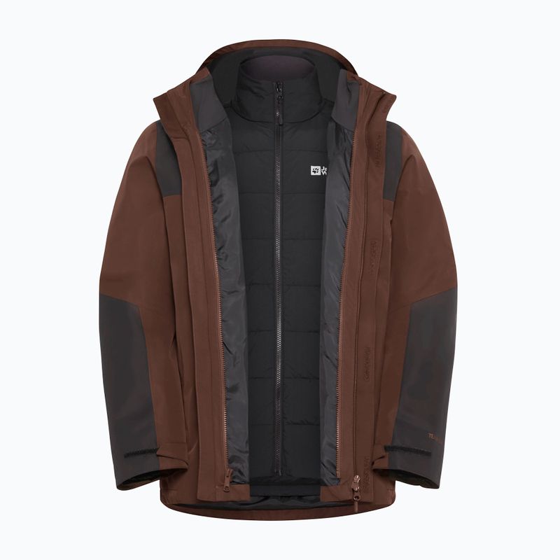 Men's 3in1 jacket Jack Wolfskin Jasper 3In1 hot choc 21