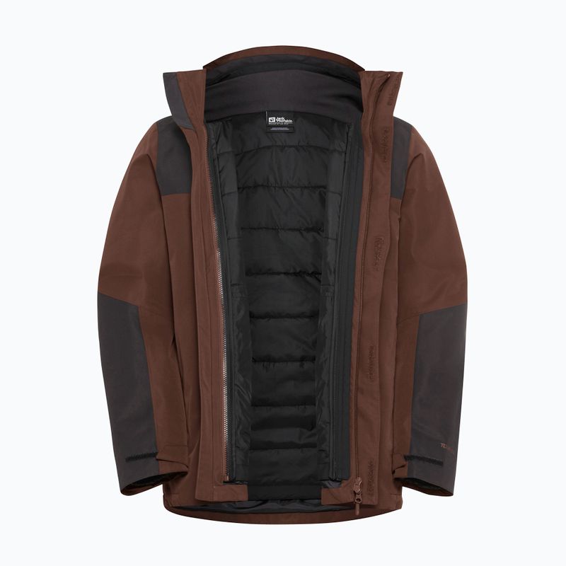 Men's 3in1 jacket Jack Wolfskin Jasper 3In1 hot choc 22