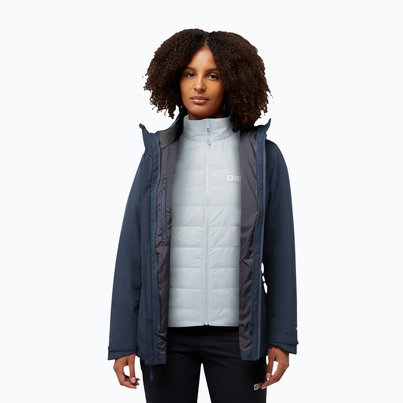 Women's 3in1 jacket Jack Wolfskin Hunberg 3In1 midnight sky 3