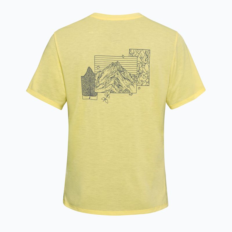 Women's T-shirt Jack Wolfskin Vonnan Graphic ridge leaf lemon ice 6