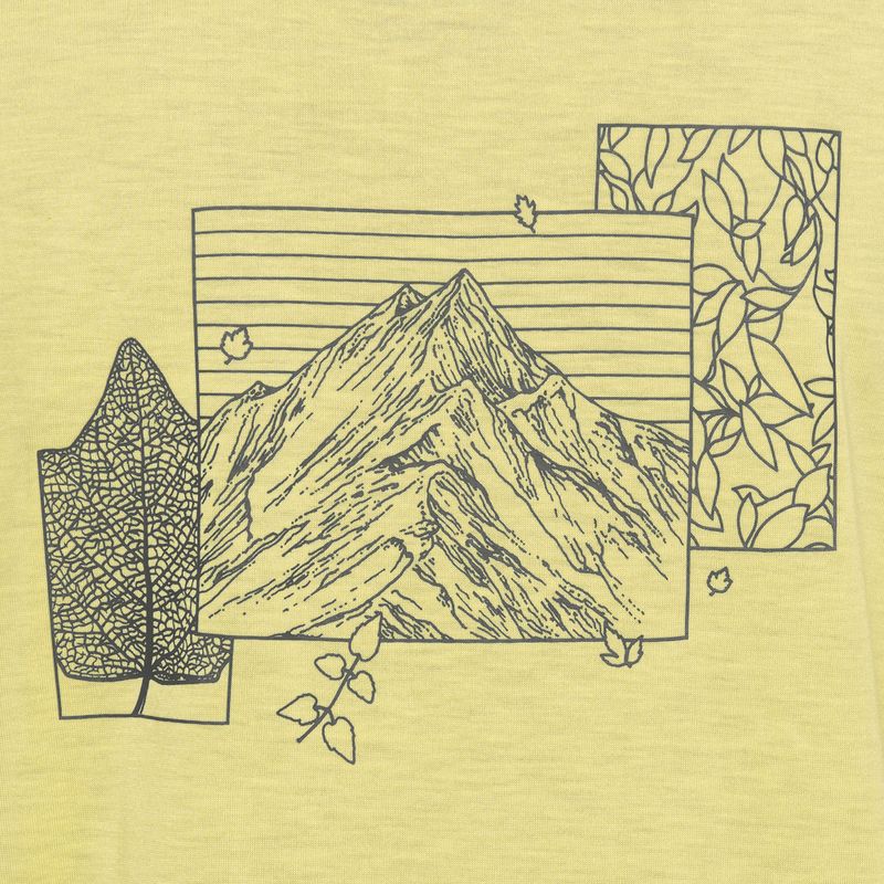 Women's T-shirt Jack Wolfskin Vonnan Graphic ridge leaf lemon ice 7