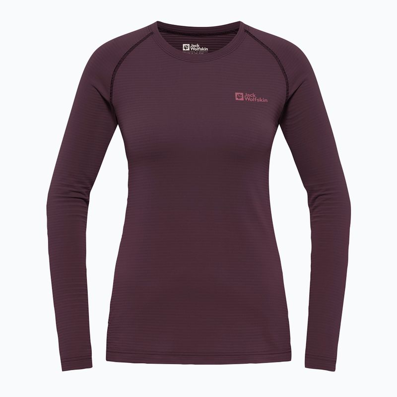 Women's thermal top Jack Wolfskin Infinite Warm amaranth 3