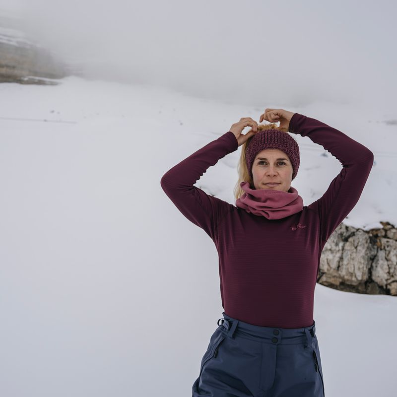 Women's thermal top Jack Wolfskin Infinite Warm amaranth 5