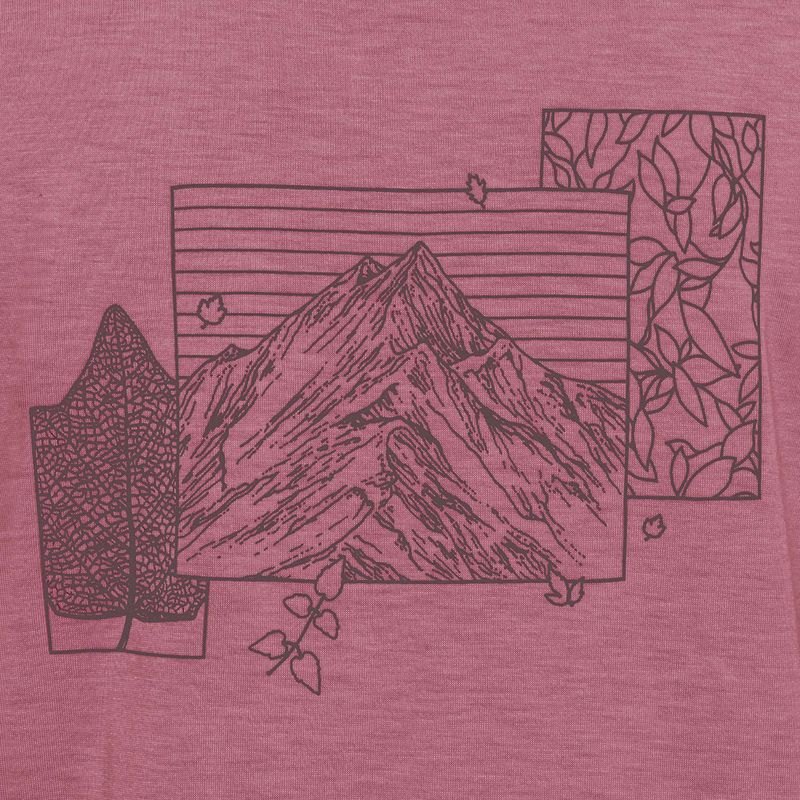 Women's T-shirt Jack Wolfskin Vonnan Graphic ridge leaf raisin 7