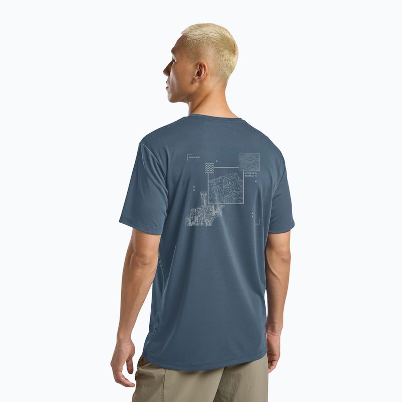 Men's T-shirt Jack Wolfskin Vonnan Graphic peak trail midnight sky 3