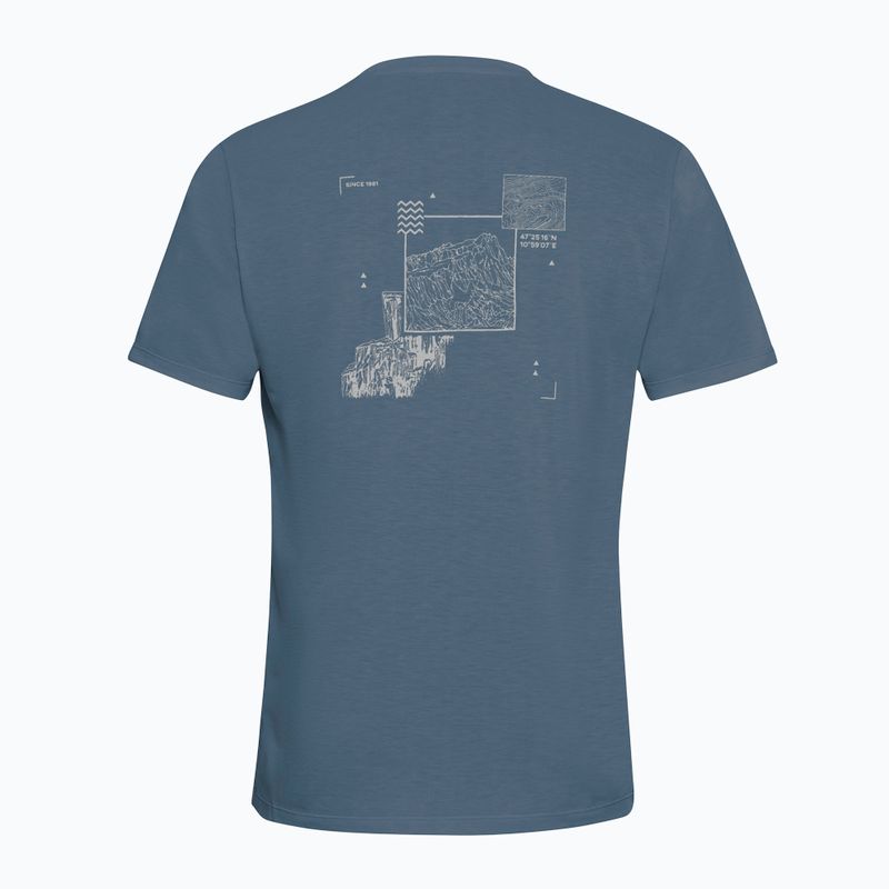 Men's T-shirt Jack Wolfskin Vonnan Graphic peak trail midnight sky 7