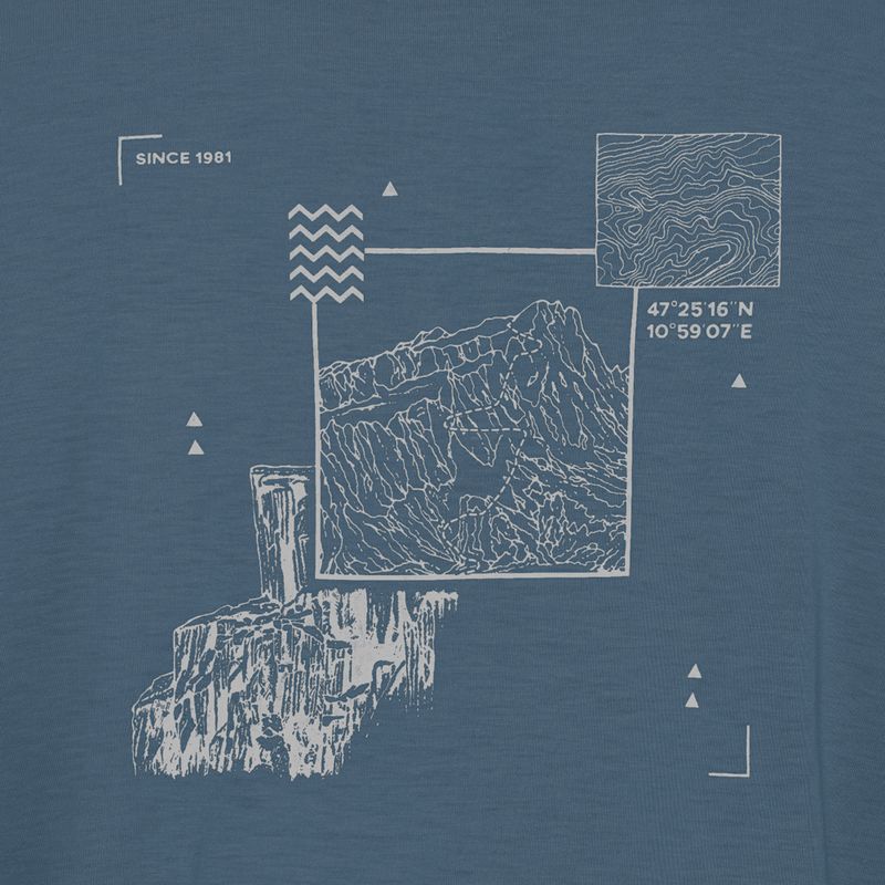 Men's T-shirt Jack Wolfskin Vonnan Graphic peak trail midnight sky 8