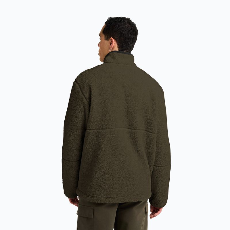 Men's fleece sweatshirt Jack Wolfskin Stone Lite obsidian moss 3