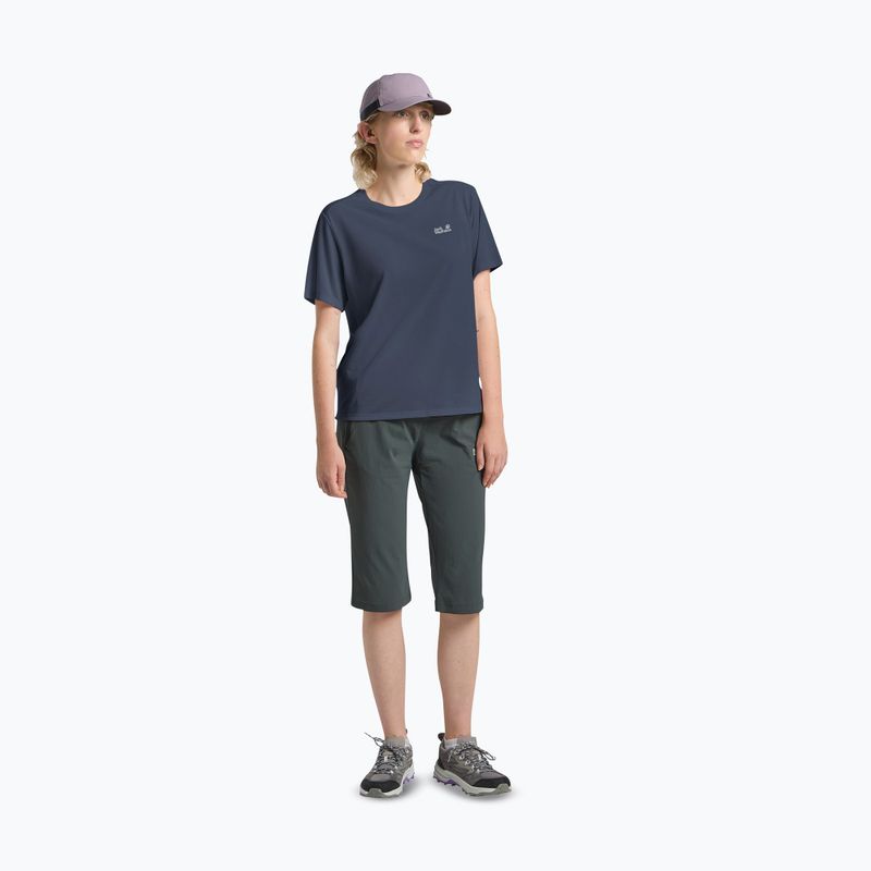 Women's trekking T-shirt Jack Wolfskin Vonnan midnight sky 2