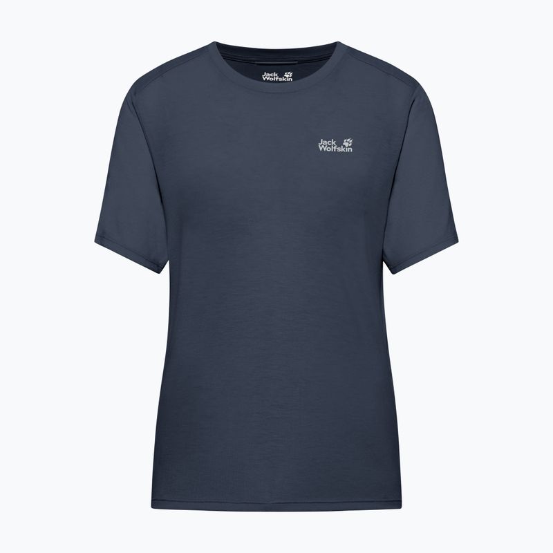 Women's trekking T-shirt Jack Wolfskin Vonnan midnight sky 5