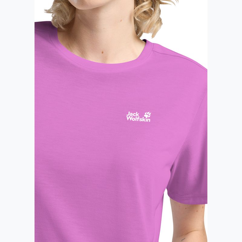 Women's trekking T-shirt Jack Wolfskin Vonnan foxglove 4