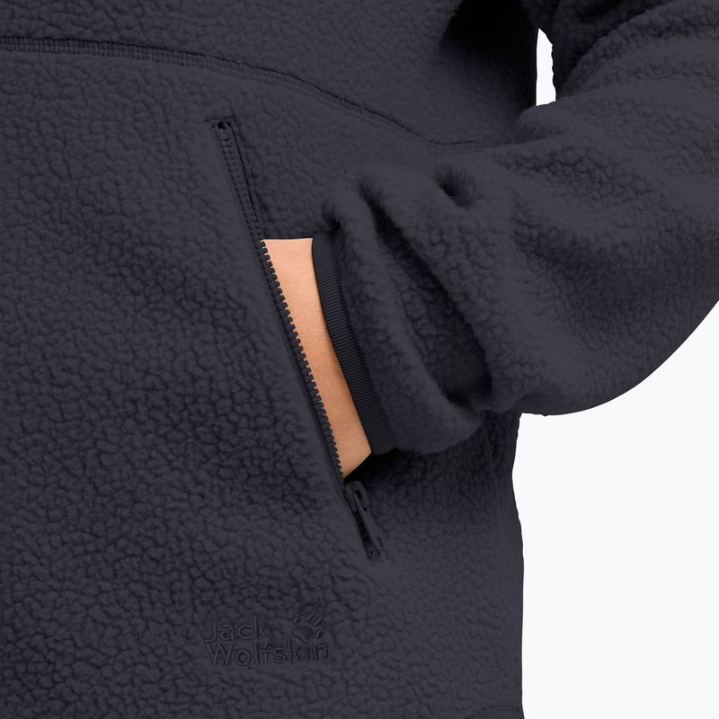 Women's fleece sweatshirt Jack Wolfskin Lite Curl Full Zip dark navy 6