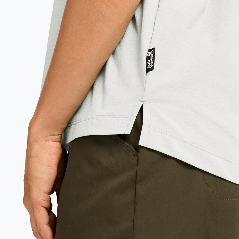 Women's trekking T-shirt Jack Wolfskin Travel T stark white 4