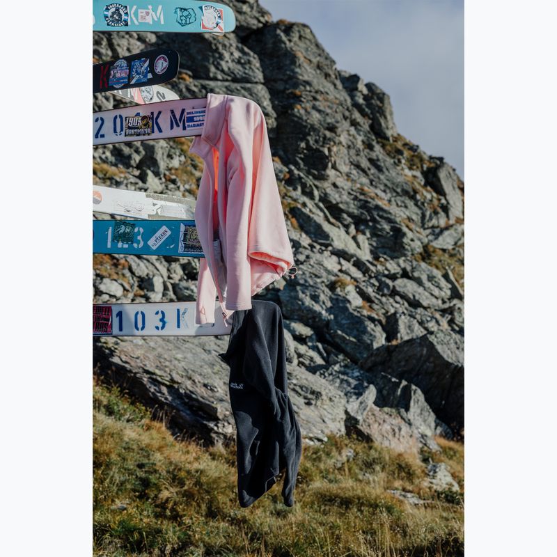 Men's fleece sweatshirt Jack Wolfskin Taunus 100 Half Zip black 12