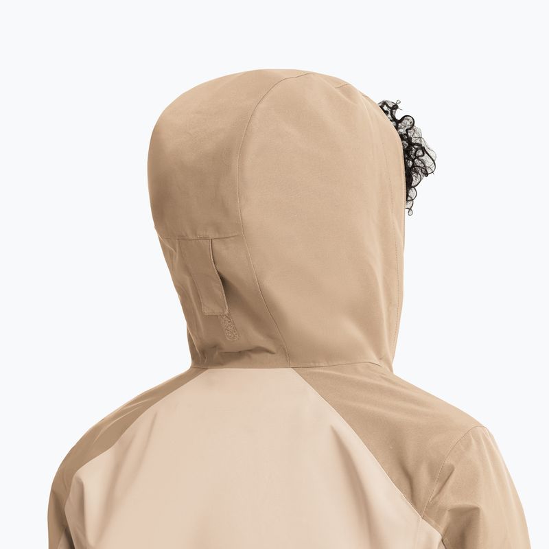 Women's rain jacket Jack Wolfskin Wildbound 2L oyster 5