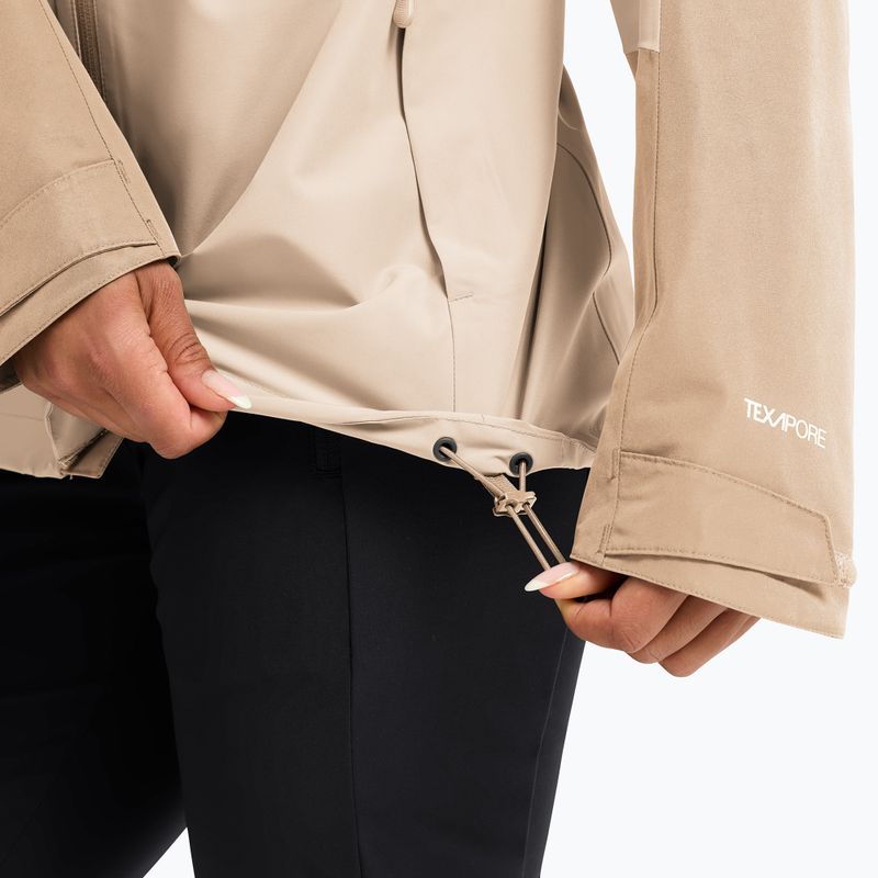 Women's rain jacket Jack Wolfskin Wildbound 2L oyster 6