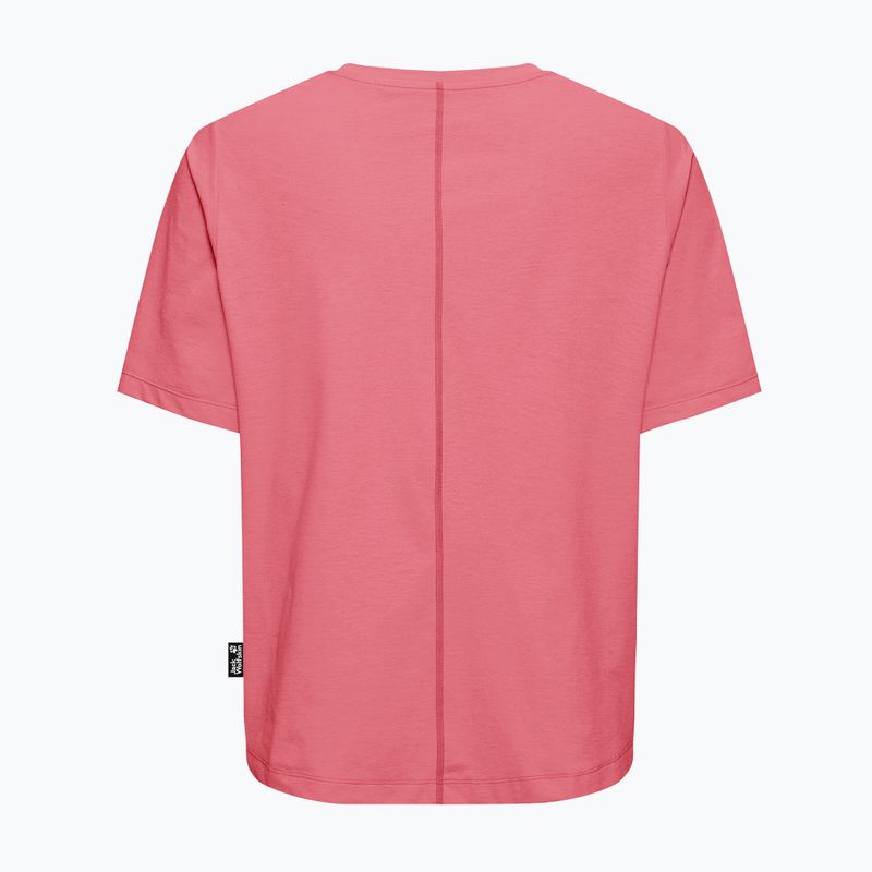 Women's trekking T-shirt Jack Wolfskin Travel T evening rose 6