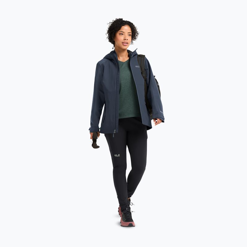 Women's rain jacket Jack Wolfskin Wildbound 2L midnight sky 2