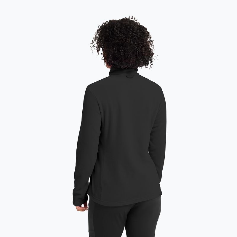 Women's fleece sweatshirt Jack Wolfskin Taunus 100 Full Zip black 3