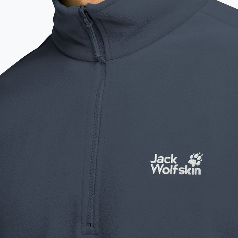 Men's fleece sweatshirt Jack Wolfskin Taunus 100 Half Zip midnight sky 4