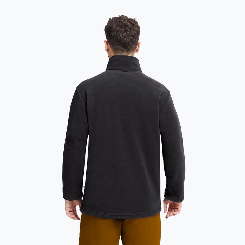 Men's fleece sweatshirt Jack Wolfskin Taunus 200 Full Zip black 3