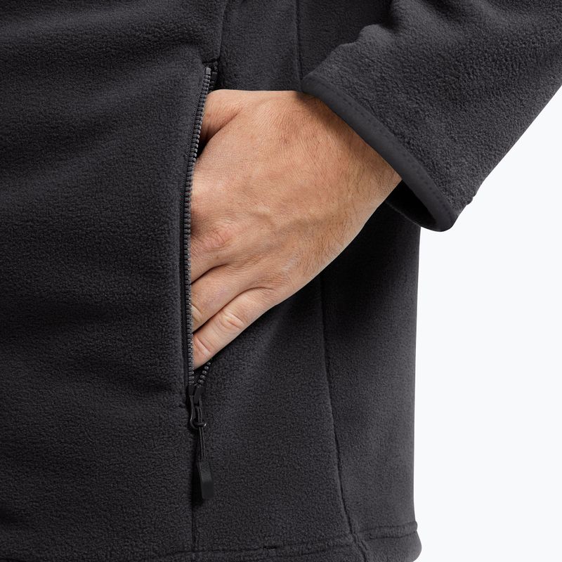 Men's fleece sweatshirt Jack Wolfskin Taunus 200 Full Zip black 6