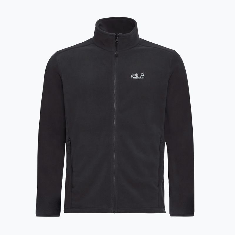 Men's fleece sweatshirt Jack Wolfskin Taunus 200 Full Zip black 7
