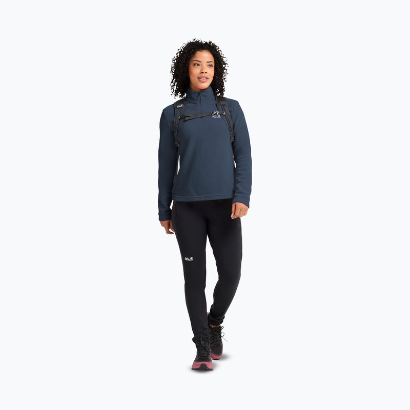 Women's fleece sweatshirt Jack Wolfskin Taunus 100 Half Zip midnight sky 2
