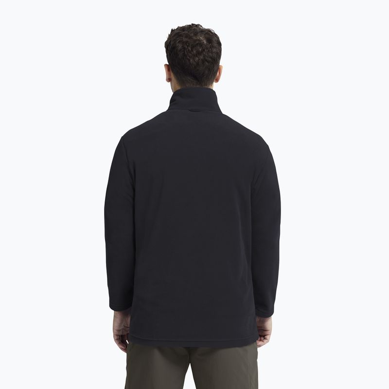 Men's fleece sweatshirt Jack Wolfskin Taunus 100 Full Zip black 3