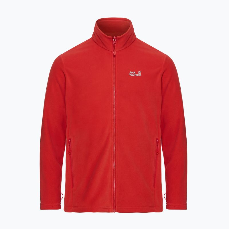Men's fleece sweatshirt Jack Wolfskin Taunus 100 Full Zip siren red 7