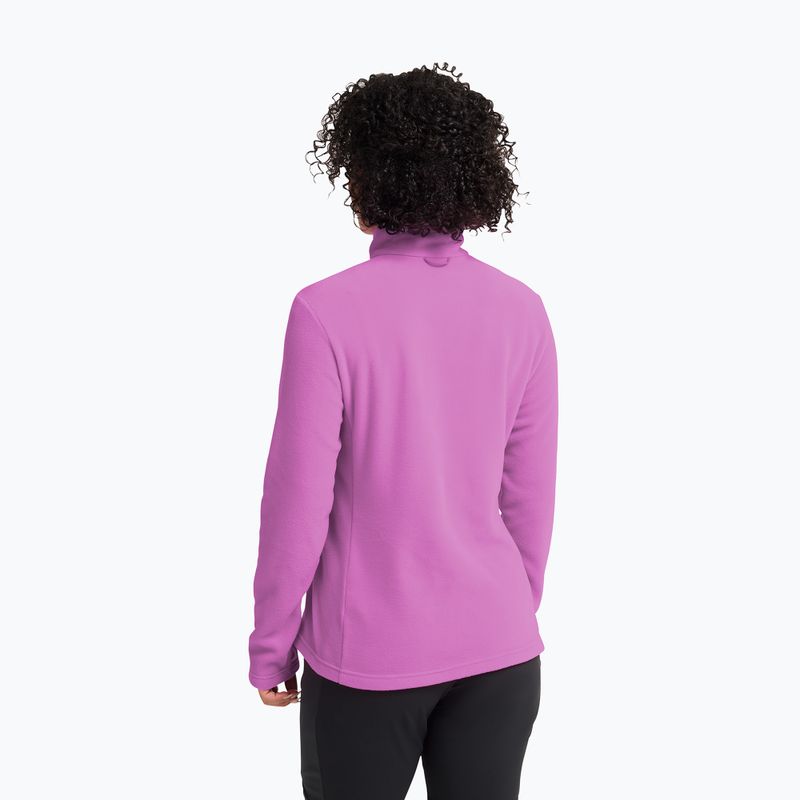 Women's fleece sweatshirt Jack Wolfskin Taunus 100 Full Zip foxglove 3