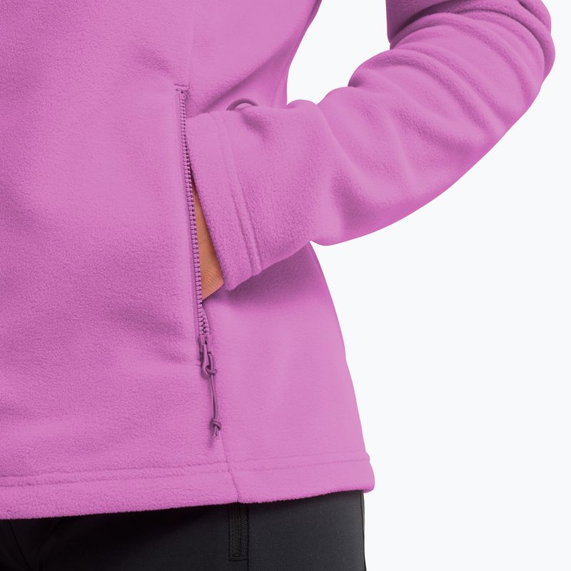 Women's fleece sweatshirt Jack Wolfskin Taunus 100 Full Zip foxglove 5