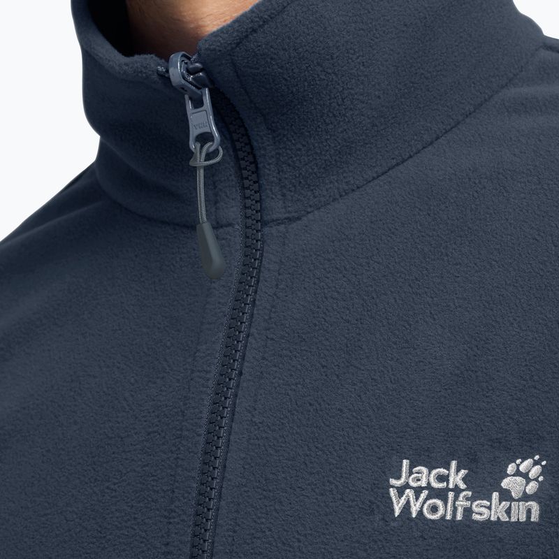 Men's fleece sweatshirt Jack Wolfskin Taunus 100 Full Zip midnight sky 4