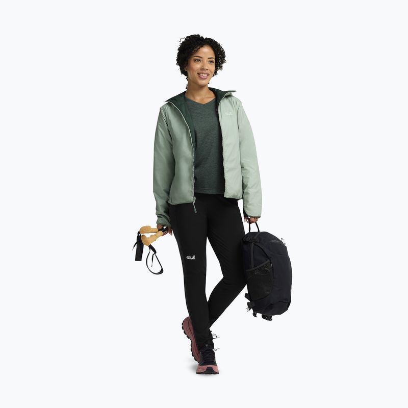 Women's insulated jacket Jack Wolfskin Trail Light Ins 2IN1 green zinnia 2
