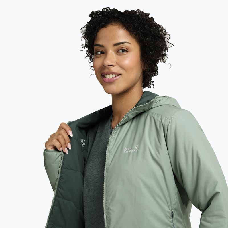 Women's insulated jacket Jack Wolfskin Trail Light Ins 2IN1 green zinnia 4