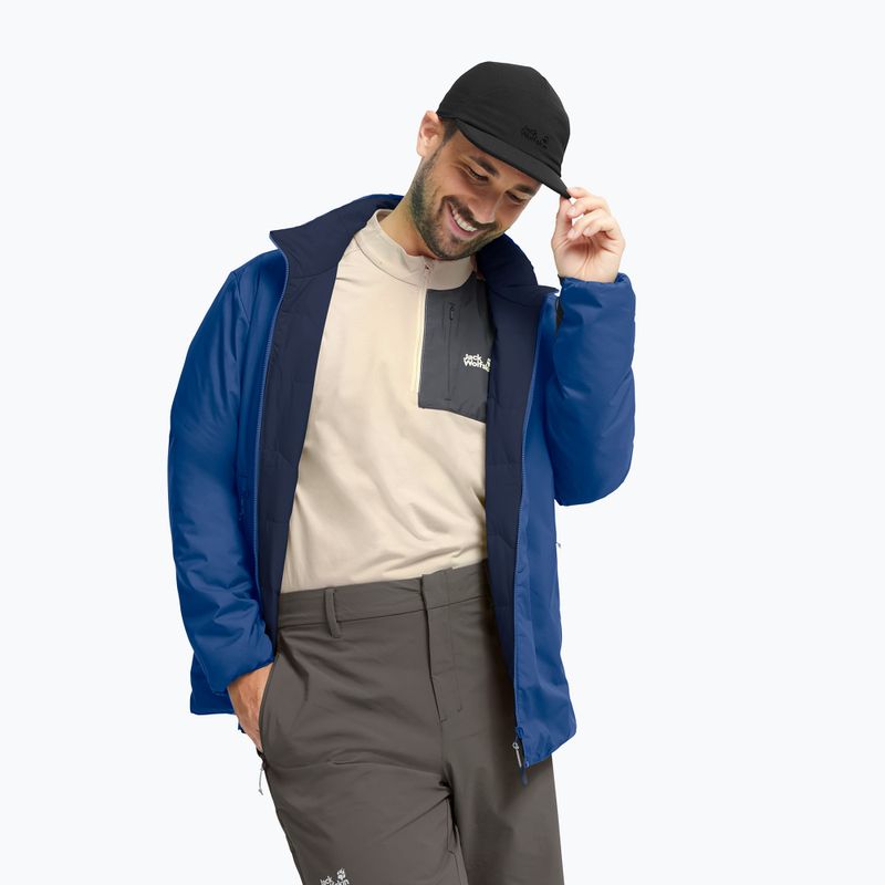 Men's insulated jacket Jack Wolfskin Trail Light Ins 2IN1 blue orchid 5