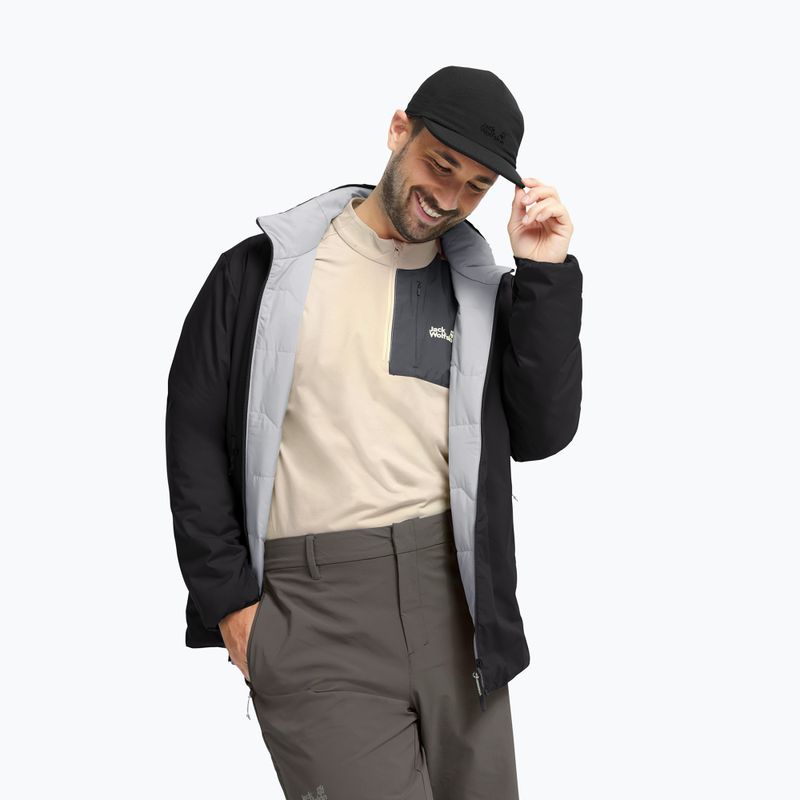 Men's insulated jacket Jack Wolfskin Trail Light Ins 2IN1 black 4